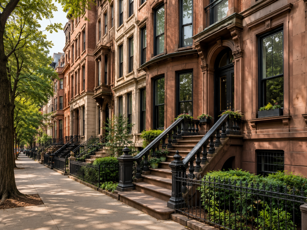 Brownstones and small multifamily buildings in Brooklyn Heights